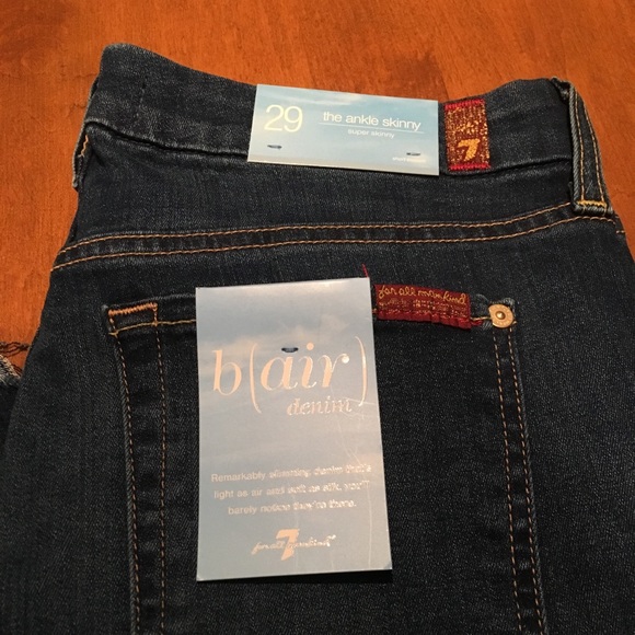 NWT 7 For All Mankind Skinny Ankle Raw Ang… - Picture 3 of 5
